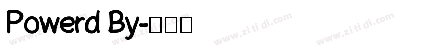 Powerd By字体转换